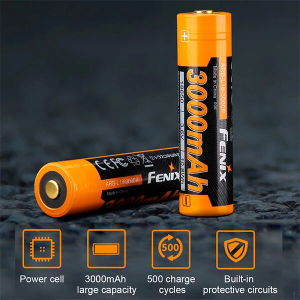 Fenix 18650 Battery ARB-L18-3000P | Protected Circuitry 5 Fenix 18650 Battery ARB-L18-3000P | Protected Circuitry - Image 5