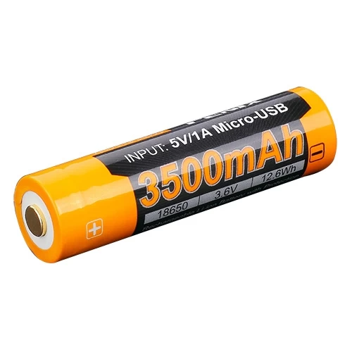 Fenix 18650 Battery ARB-L18-3500U With Micro USB Port | BrightGuy Is An Authorized Fenix Distributor 3 Fenix 18650 Battery ARB-L18-3500U With Micro USB Port | BrightGuy Is An Authorized Fenix Distributor - Image 3