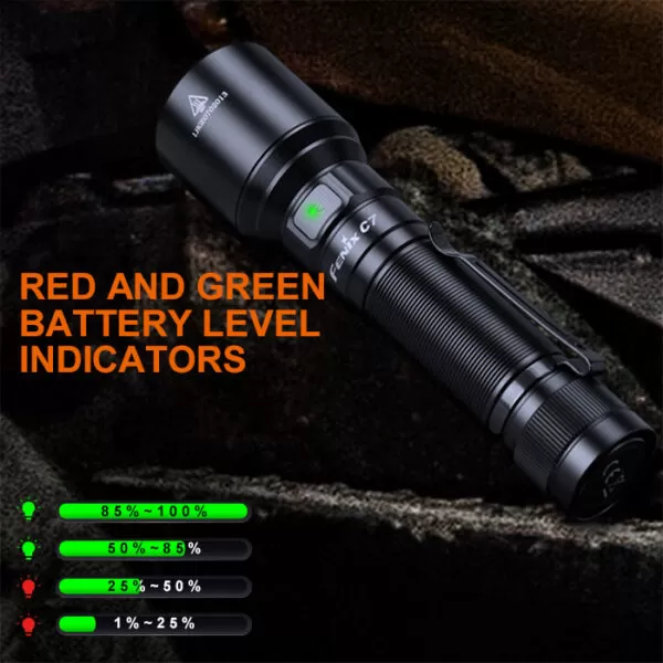Fenix C7 USB-C Rechargeable Flashlight | 3,000 Lumens 6 Fenix C7 USB-C Rechargeable Flashlight | 3,000 Lumens - Image 6