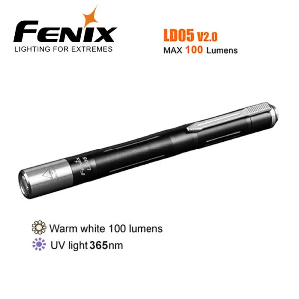 Fenix LD05 V2.0 Dual Light Penlight | Neutral White Plus UV 1 Fenix LD05 V2.0 Dual Light Penlight | Neutral White Plus UV