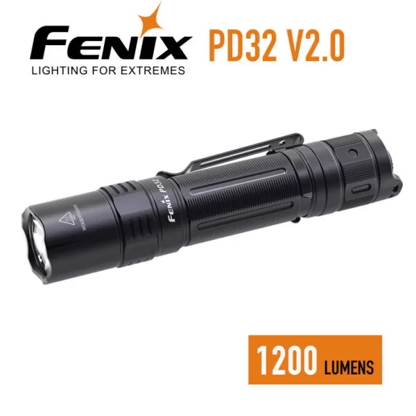 Fenix PD32 V2 Compact Flashlight | 1200 Lumens | Fenix Distributor 1 Fenix PD32 V2 Compact Flashlight | 1200 Lumens | Fenix Distributor