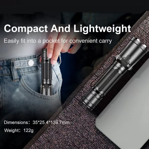 Klarus XT11GT PRO V2 USB-C Rechargeable Flashlight | 3300 Lumens 5 Klarus XT11GT PRO V2 USB-C Rechargeable Flashlight | 3300 Lumens - Image 5