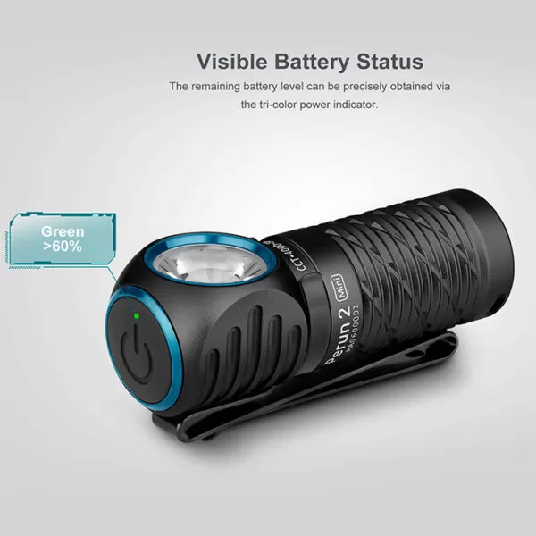 Olight Perun 2 Mini Right Angle Flashlight & Headlamp | 1100 Lumens 5 Olight Perun 2 Mini Right Angle Flashlight & Headlamp | 1100 Lumens - Image 5