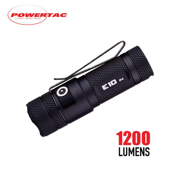 Powertac E10 G4 Pocket Light | 1200 Lumens 1 Powertac E10 G4 Pocket Light | 1200 Lumens