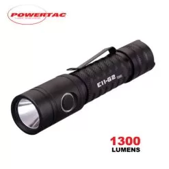Powertac E11-G2 Compact Rechargeable Flashlight | 1,300 Lumens
