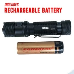 Powertac M6 Rechargeable Flashlight With Magnetic Base | 1300 Lumens -Illuminate Futures Powertac M6 Rechargeable Flashlight with Magnetic Base 7