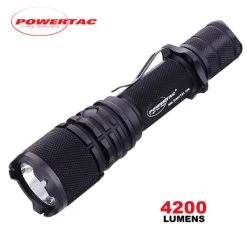 Powertac Warrior G4FL Flood Beam Tactical Flashlight | 3500 Lumens
