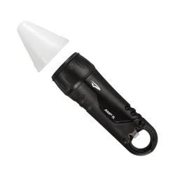 Princeton Tec Amp 1L Waterproof Flashlight | 100 Lumens -Illuminate Futures Princeton Tec Amp 1L with Cone black 600x600 1