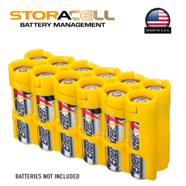 Storacell 12 AA Battery Caddy | Made In The USA 1 Storacell 12 AA Battery Caddy | Made In The USA
