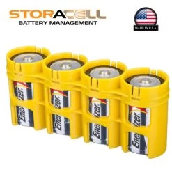 Storacell Slim Line Battery Caddy D4 | Made In The USA