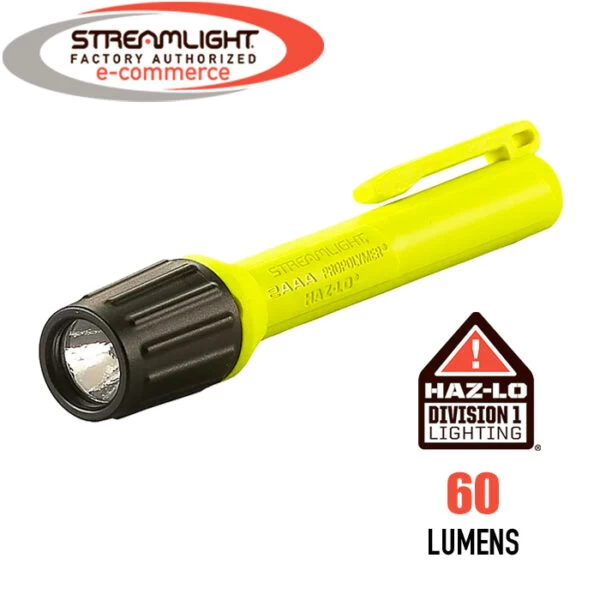 Streamlight 2AAA ProPolymer HAZ-LO Intrinsically Safe Flashlight 66500, 66501, 66505, 66506 1 Streamlight 2AAA ProPolymer HAZ-LO Intrinsically Safe Flashlight 66500, 66501, 66505, 66506