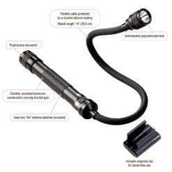 Streamlight JR Reach Flashlight With Flexible Cable | 71600 -Illuminate Futures Streamlight JR Reach Flashlight with Flexible Cable 10 600x600 1