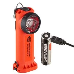 Streamlight Survivor X Right Angle USB Rechargeable Flashlight | Authorized Distributor -Illuminate Futures Streamlight Survivor X USB Flashlight orange 600x600 1